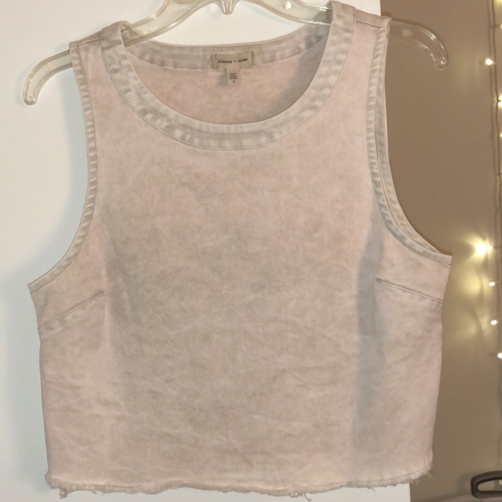 Super cute silence and noise tank top